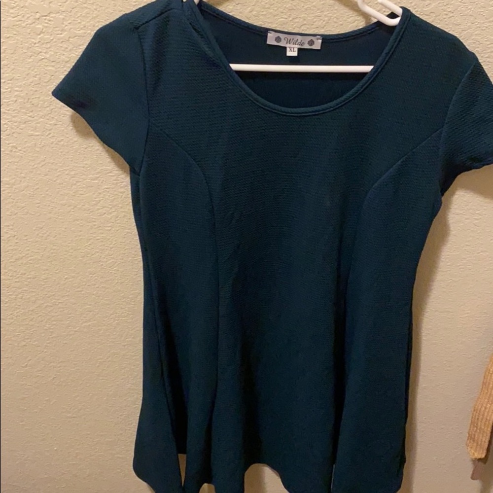 Dark teal work dress